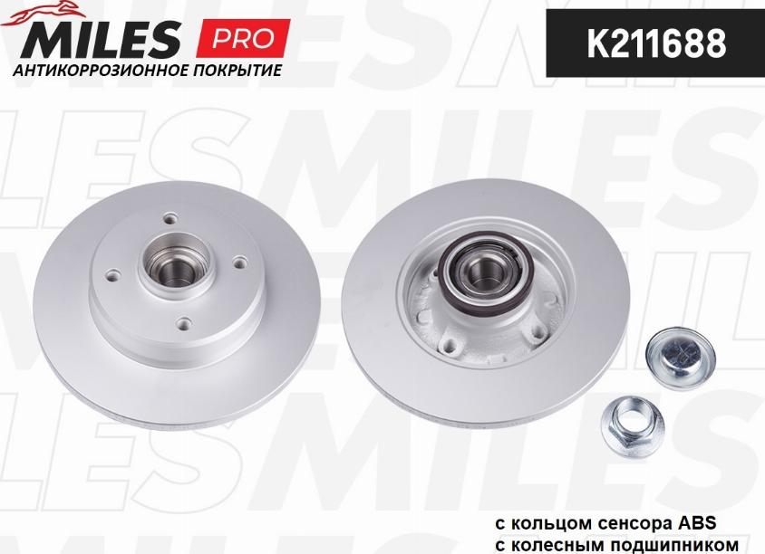 Miles K211688 - Disc frana aaoparts.ro