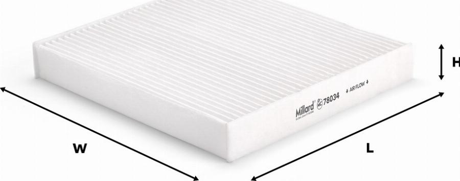 Millard FILTERS MC-78034 - Filtru, aer habitaclu aaoparts.ro