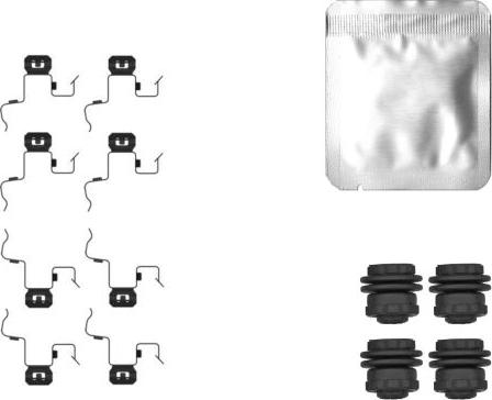 Mintex MBA0156 - Set accesorii, placute frana aaoparts.ro