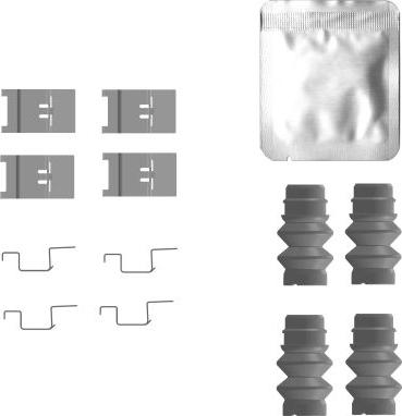 Mintex MBA0135 - Set accesorii, placute frana aaoparts.ro