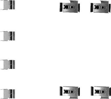 Mintex MBA1198 - Set accesorii, placute frana aaoparts.ro