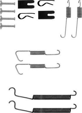 Mintex MBA805 - Set accesorii, sabot de frana aaoparts.ro