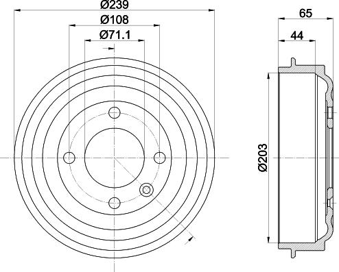 Mintex MBD441 - Tambur frana aaoparts.ro