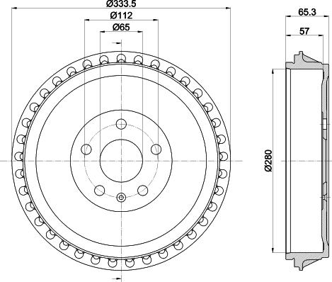 Mintex MBD436 - Tambur frana aaoparts.ro