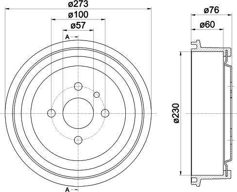 Mintex MBD003 - Tambur frana aaoparts.ro