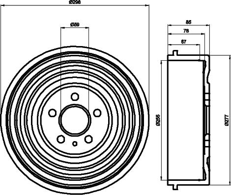 Mintex MBD034 - Tambur frana aaoparts.ro