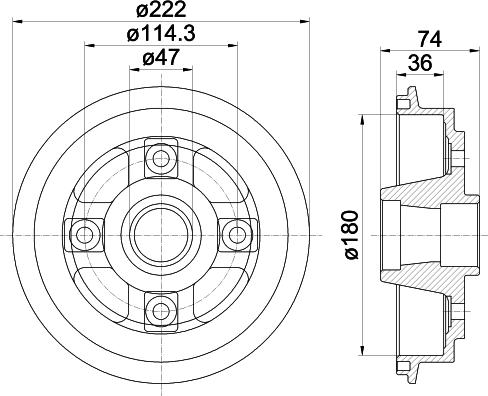 Mintex MBD160 - Tambur frana aaoparts.ro