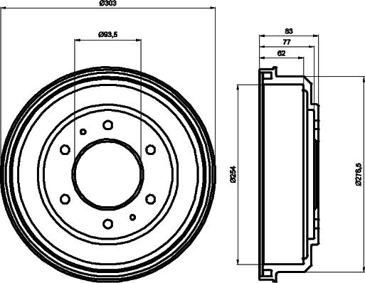 Mintex MBD128 - Tambur frana aaoparts.ro