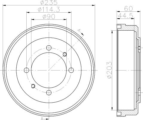 Mintex MBD315 - Tambur frana aaoparts.ro