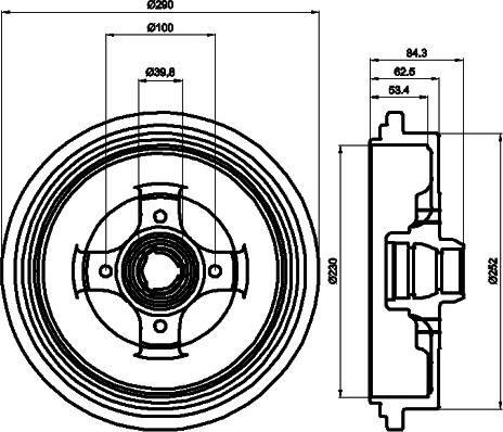 Mintex MBD218 - Tambur frana aaoparts.ro