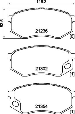 Mintex MDB4140 - Set placute frana,frana disc aaoparts.ro