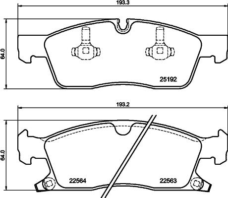 GMC 2519002 - Set placute frana,frana disc aaoparts.ro