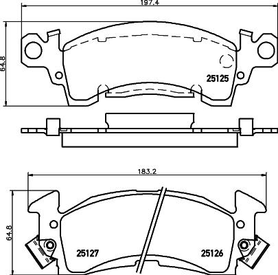 Mintex MDB1594 - Set placute frana,frana disc aaoparts.ro