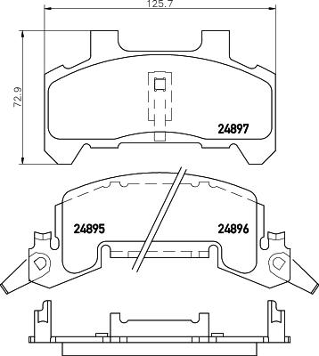 Mintex MDB1598 - Set placute frana,frana disc aaoparts.ro