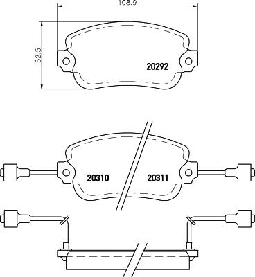 Mintex MDB1087 - Set placute frana,frana disc aaoparts.ro