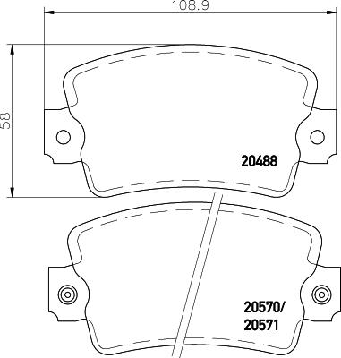 Mintex MDB1143 - Set placute frana,frana disc aaoparts.ro