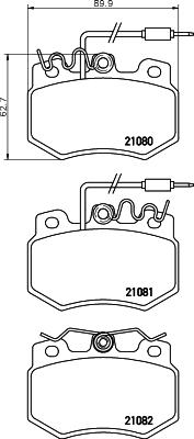 Mintex MDB1300 - Set placute frana,frana disc aaoparts.ro
