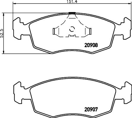 Mintex MDB1290 - Set placute frana,frana disc aaoparts.ro