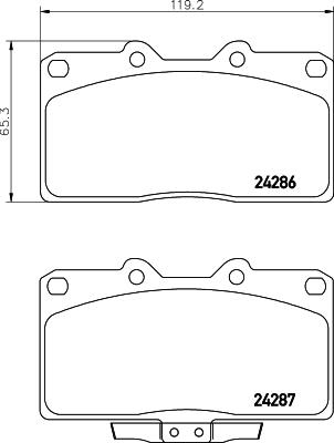 Mintex MDB1757 - Set placute frana,frana disc aaoparts.ro