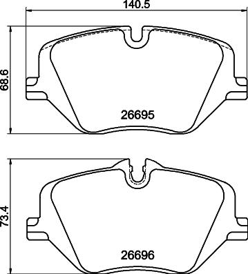 Mintex MDB3528 - Set placute frana,frana disc aaoparts.ro