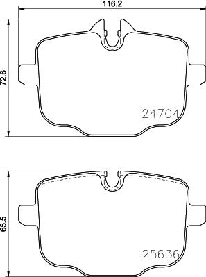 GMC 2470401 - Set placute frana,frana disc aaoparts.ro