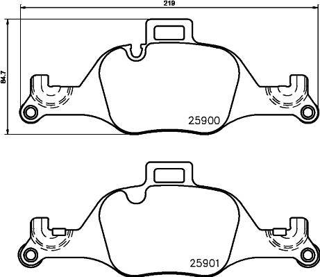 FMSI-VERBAND 9293D2060 - Set placute frana,frana disc aaoparts.ro