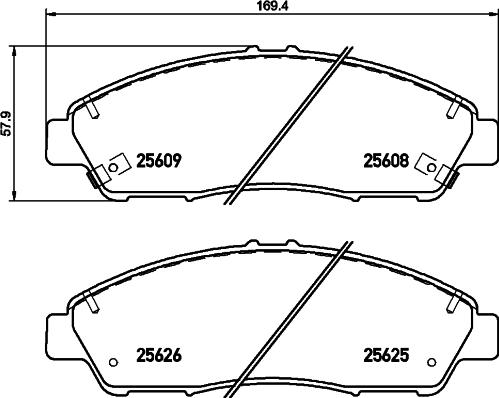 Mintex MDB3309 - Set placute frana,frana disc aaoparts.ro