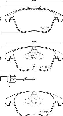 Mintex MDB82952 - Set placute frana,frana disc aaoparts.ro