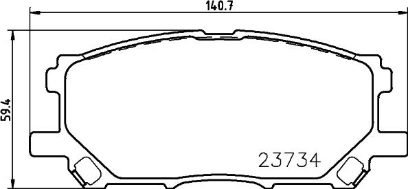 Mintex MDB2578 - Set placute frana,frana disc aaoparts.ro