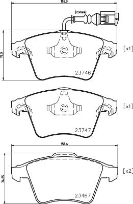 Mintex MDB2642 - Set placute frana,frana disc aaoparts.ro
