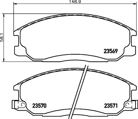 Mintex MDB2063 - Set placute frana,frana disc aaoparts.ro