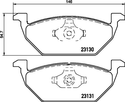 J&S Automotive VBP2126 - Set placute frana,frana disc aaoparts.ro