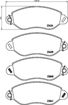 Mintex MDB2078 - Set placute frana,frana disc aaoparts.ro