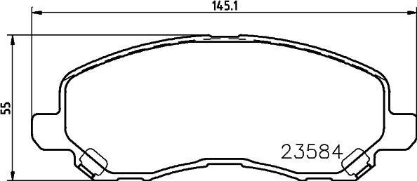 Mintex MDB2134 - Set placute frana,frana disc aaoparts.ro