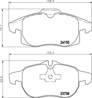 Mintex MDB2837 - Set placute frana,frana disc aaoparts.ro