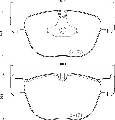 Mintex MDB2827 - Set placute frana,frana disc aaoparts.ro