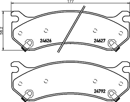 Mintex MDB2364 - Set placute frana,frana disc aaoparts.ro