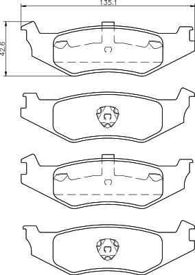 Mintex MDB2306 - Set placute frana,frana disc aaoparts.ro