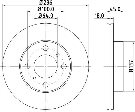 Mintex MDC945 - Disc frana aaoparts.ro