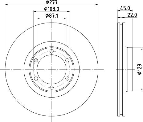 Mintex MDC929 - Disc frana aaoparts.ro