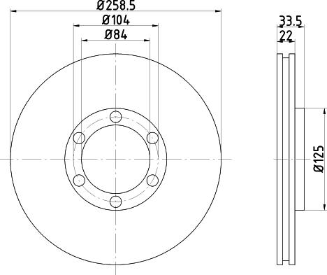 Mintex MDC927 - Disc frana aaoparts.ro