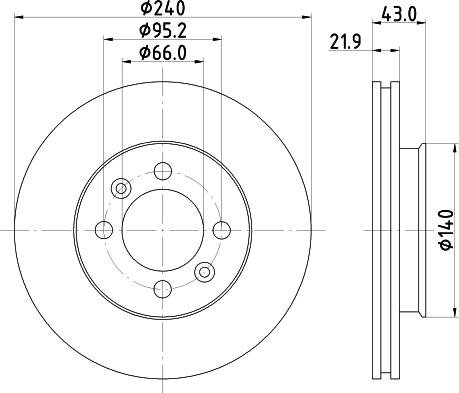 BOSCH 0 986 478 813 - Disc frana aaoparts.ro