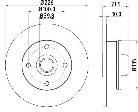 Mintex MDC502 - Disc frana aaoparts.ro
