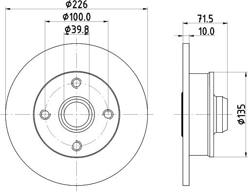 Mintex MDC1999 - Disc frana aaoparts.ro