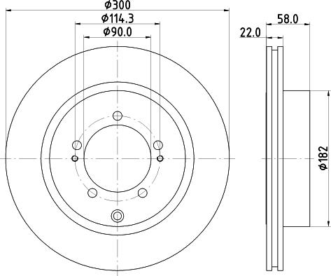 Mintex MDC1574 - Disc frana aaoparts.ro
