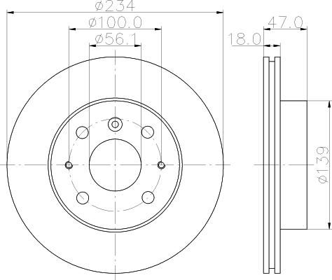 Mintex MDC1032 - Disc frana aaoparts.ro