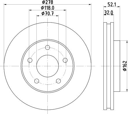 Mintex MDC1071 - Disc frana aaoparts.ro