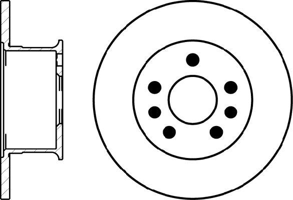 ATE 24.0113-0132.1 - Disc frana aaoparts.ro