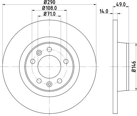 Mintex MDC1836 - Disc frana aaoparts.ro