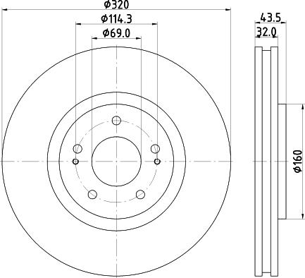 Mintex MDC1386 - Disc frana aaoparts.ro